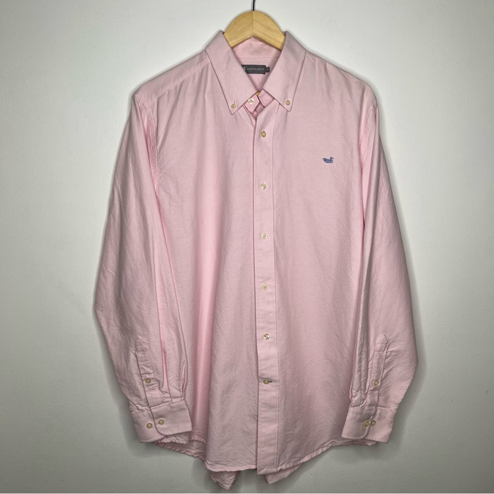 Southern Marsh Men's Pink Button-Down Shirt Size Medium